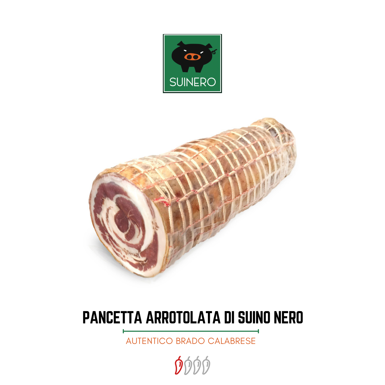 Pancetta arrotolata di Suino Nero